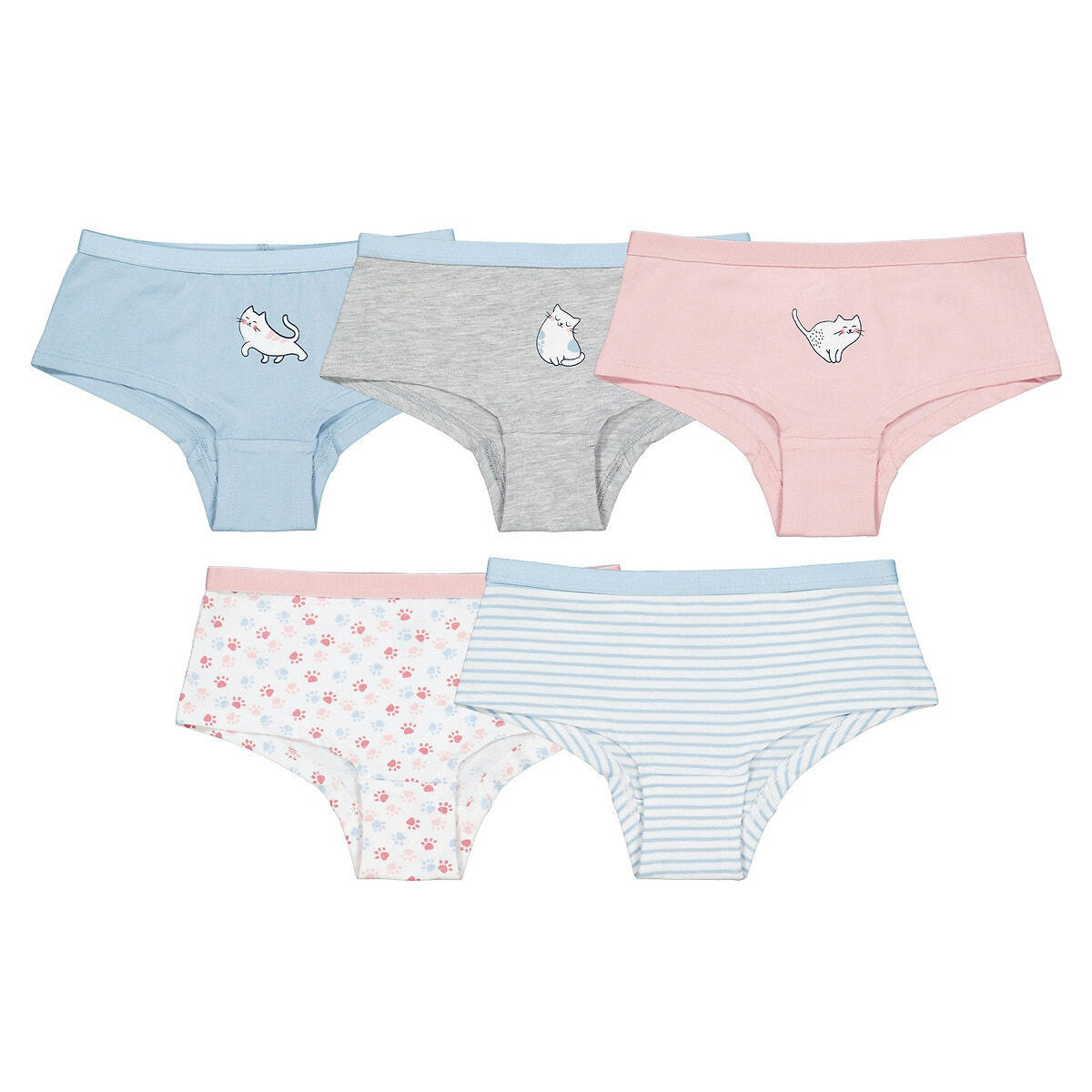 Lot de 5 shorties imprimé chats
