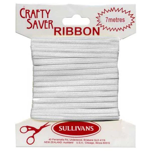 Crafty Saver Satin Ribbon, 3mmx7m