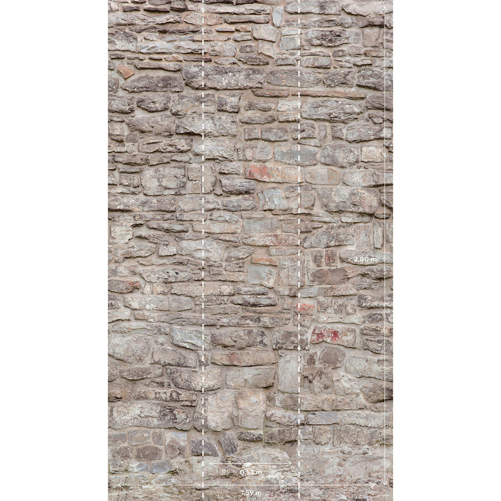 - Papier peint Mur de Château 159x280cm