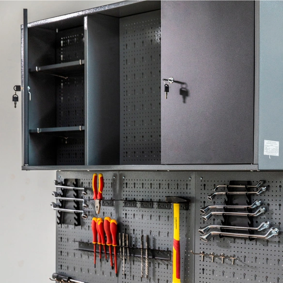 Werkstatt-Set »Fritz«, anthrazit, Metall