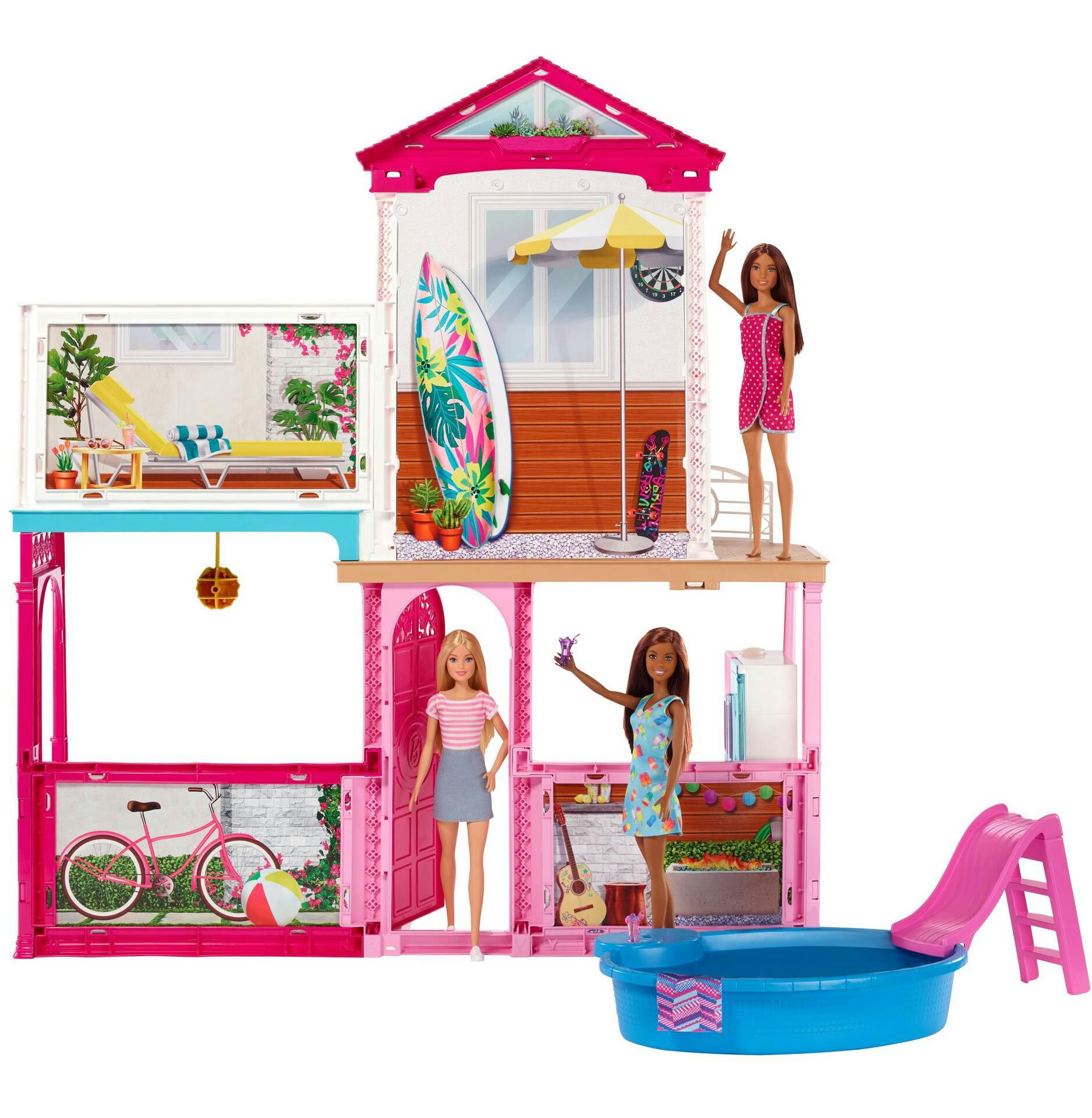 Barbie® Doll & Doll House Playset for Kids, Ages 3+