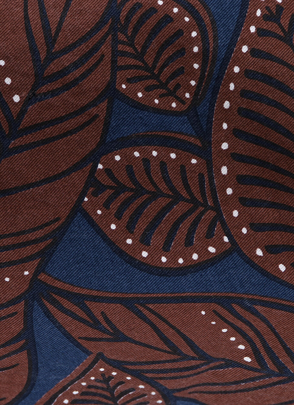 COUSSIN IMPRIMÉ FEUILLAGE CHARLY MARINE