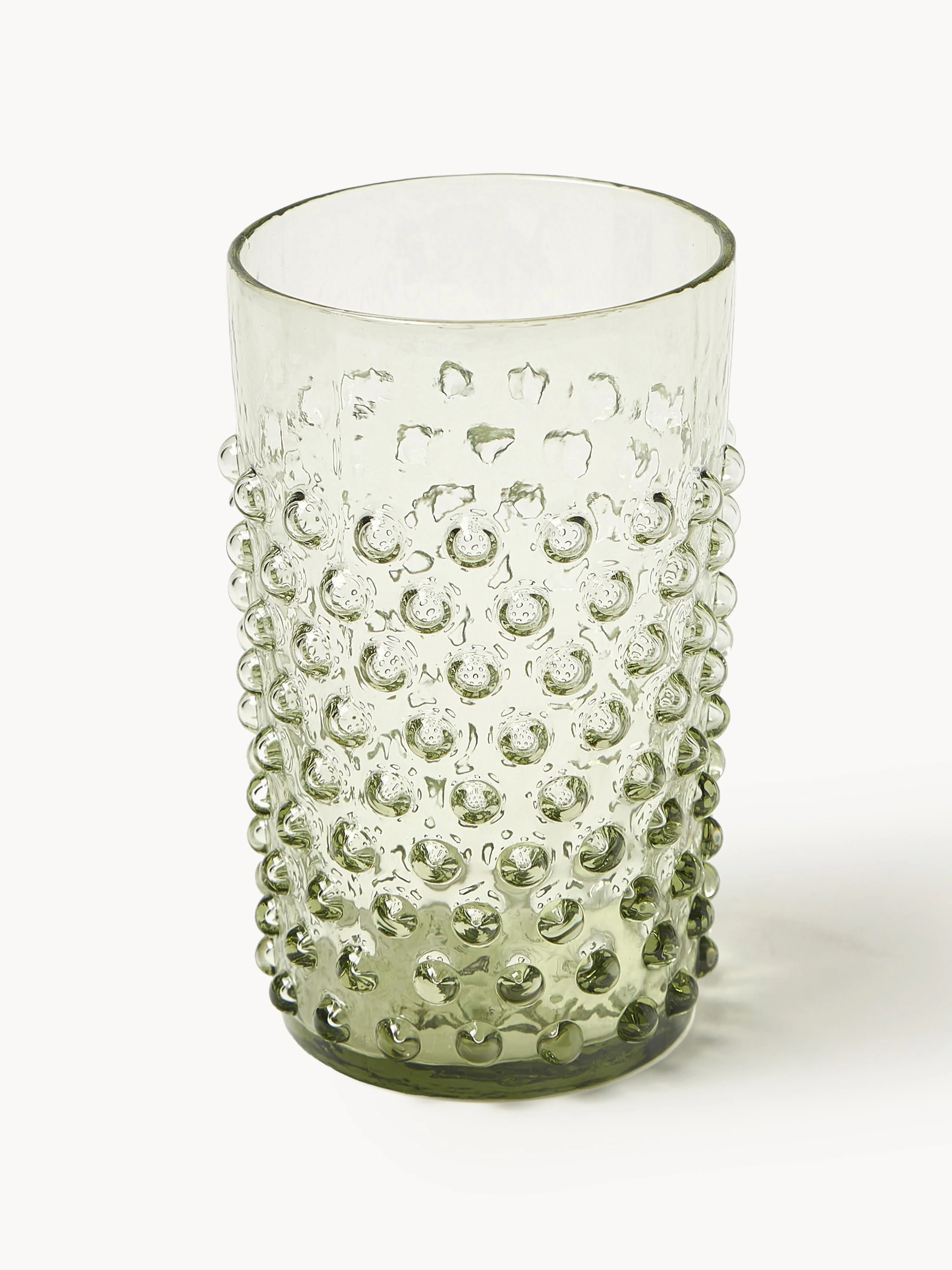 Mundgeblasene Trinkgläser Hobnail, 6er-Set