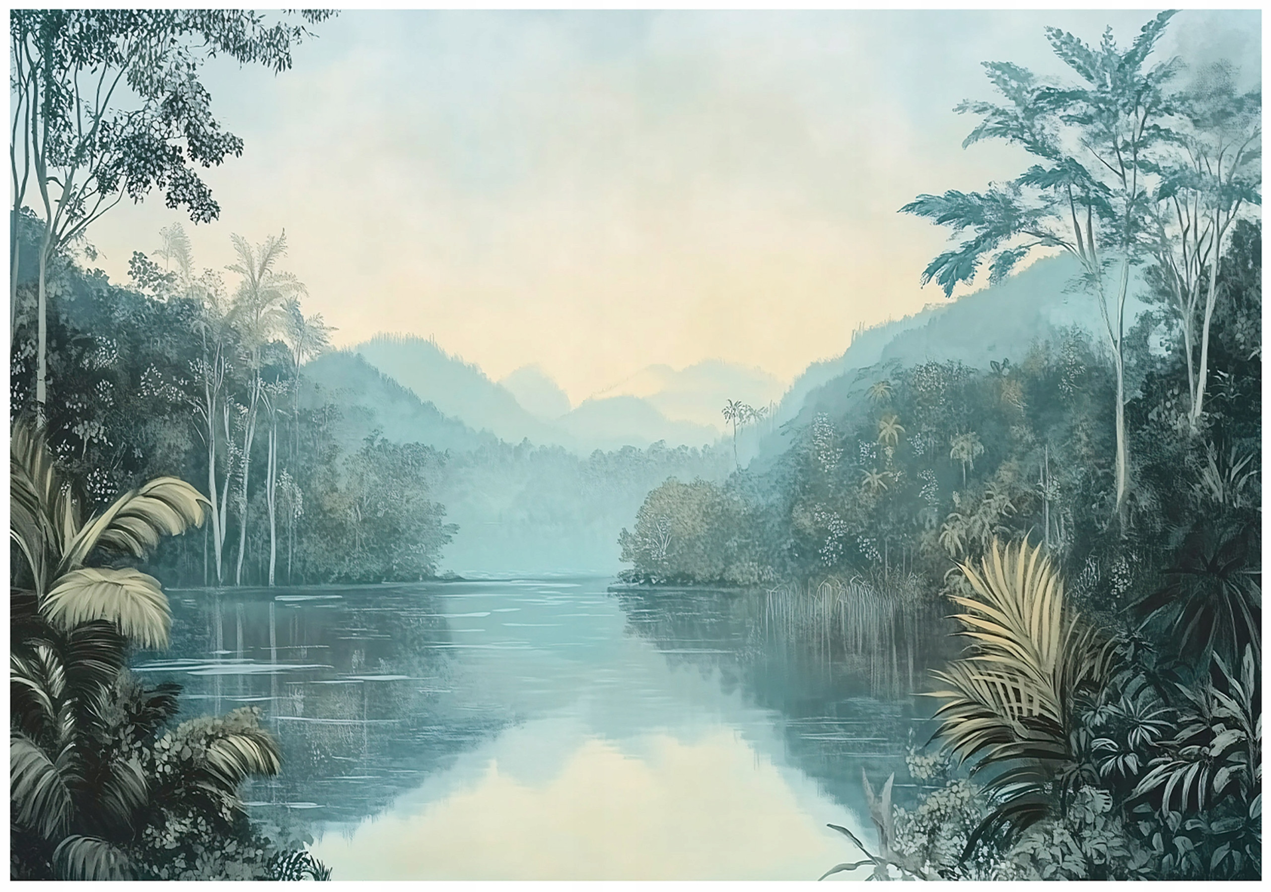 Fototapeta Rzeka Las Natura Sypialnia Salon Tapeta Flizelina 250X175