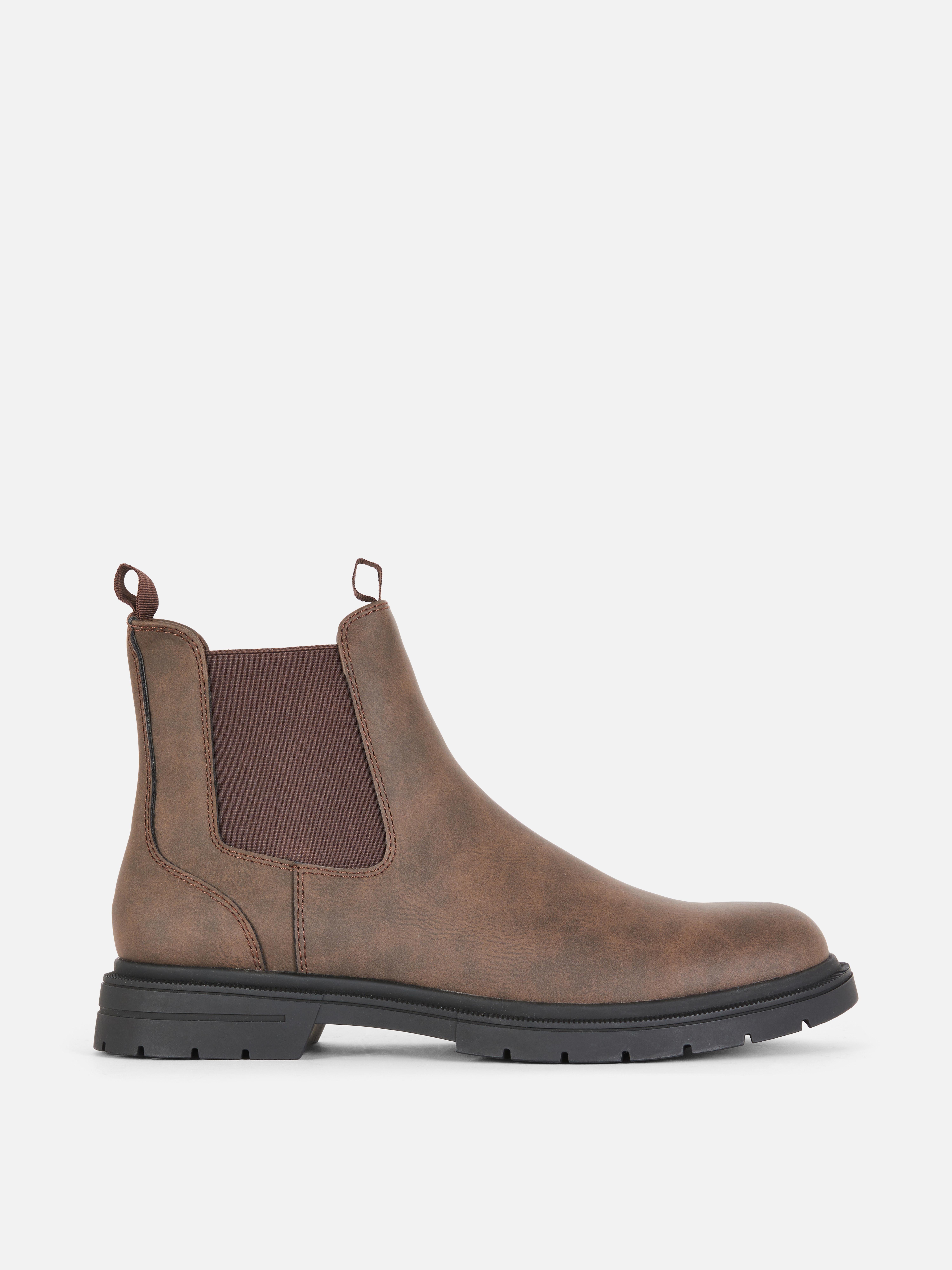 Faux Suede Chelsea Boot