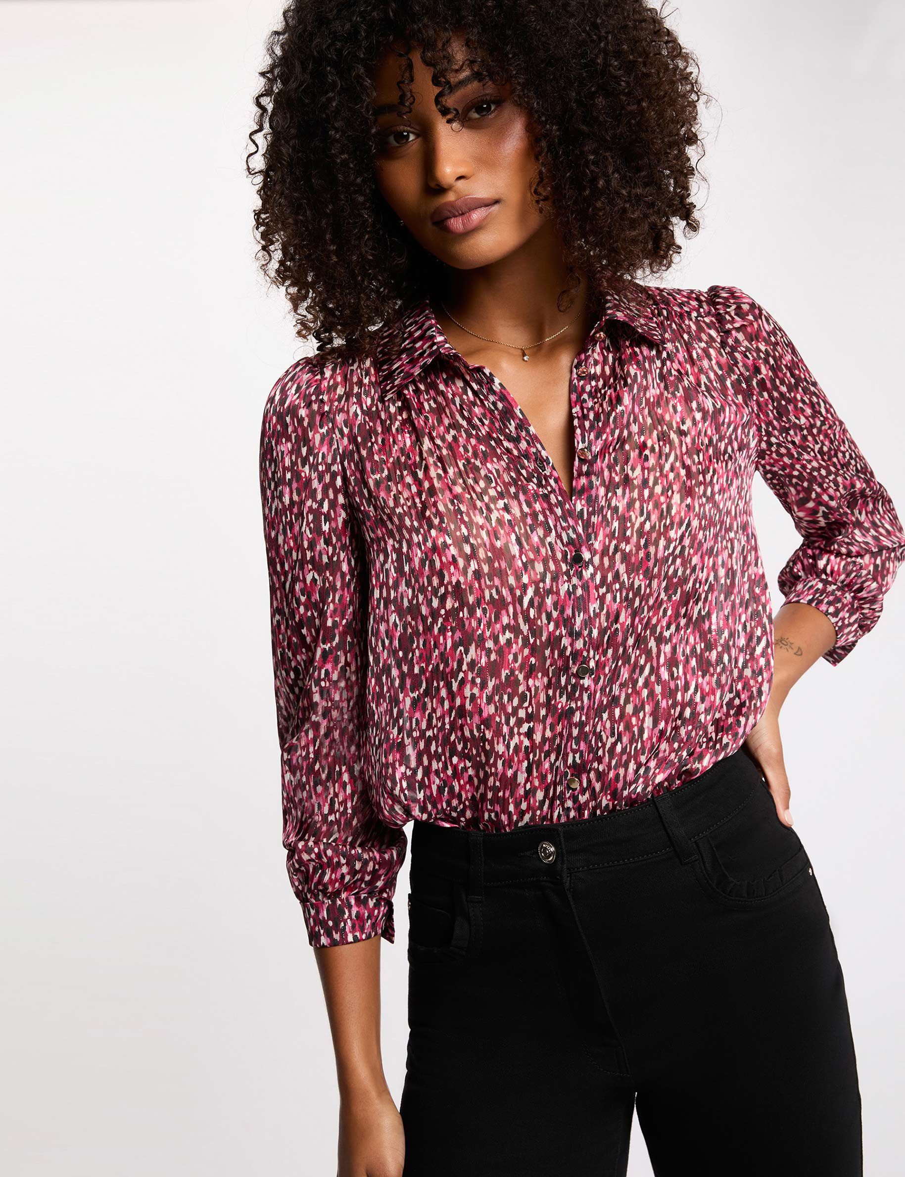Printed Voile Shirt Multicolor Women