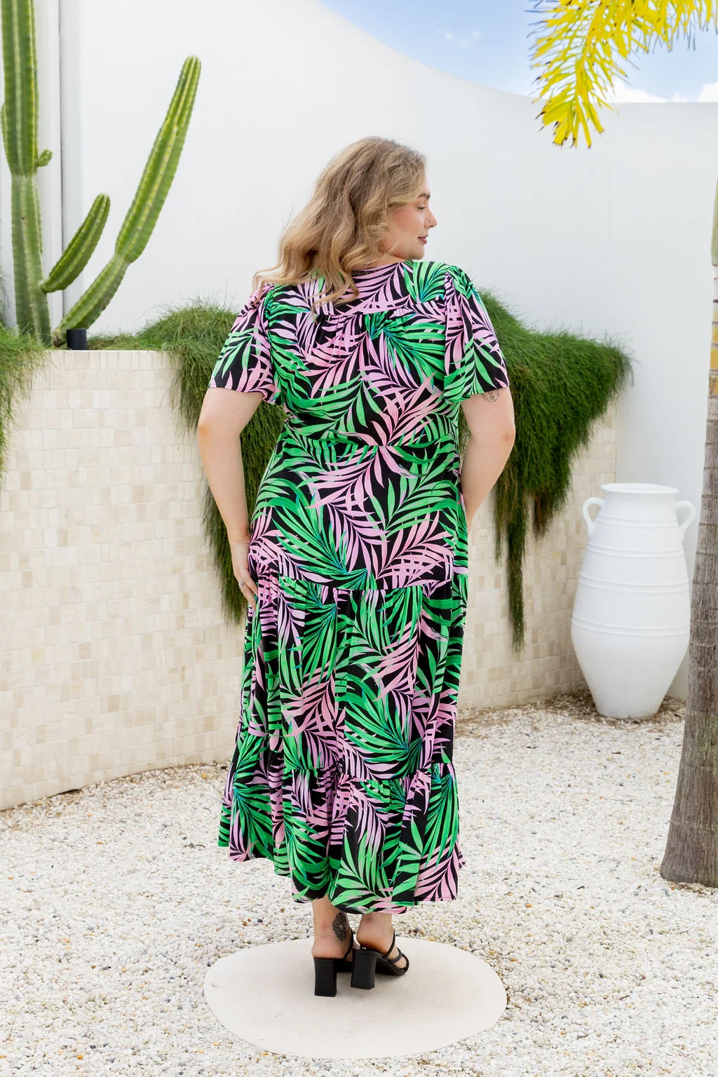Bonnie Dress in Midnight Jungle