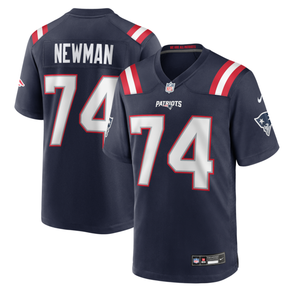 Royce Newman New England Patriots Nike Team Game Jersey -  Navy
