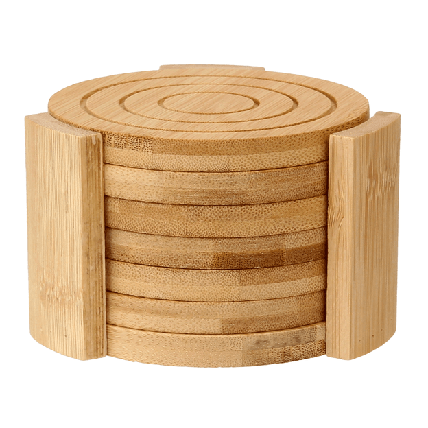 PORTA-COPOS CONJUNTO COM 6 PEÇAS BAMBOO