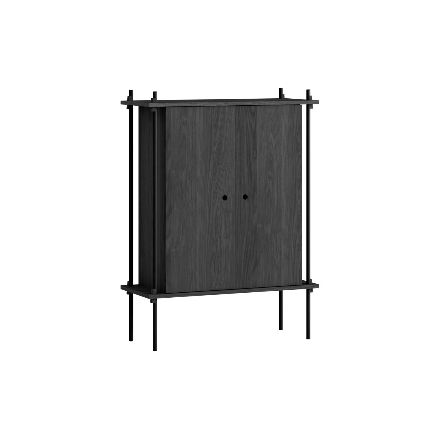 Shelving Cabinet, black/black