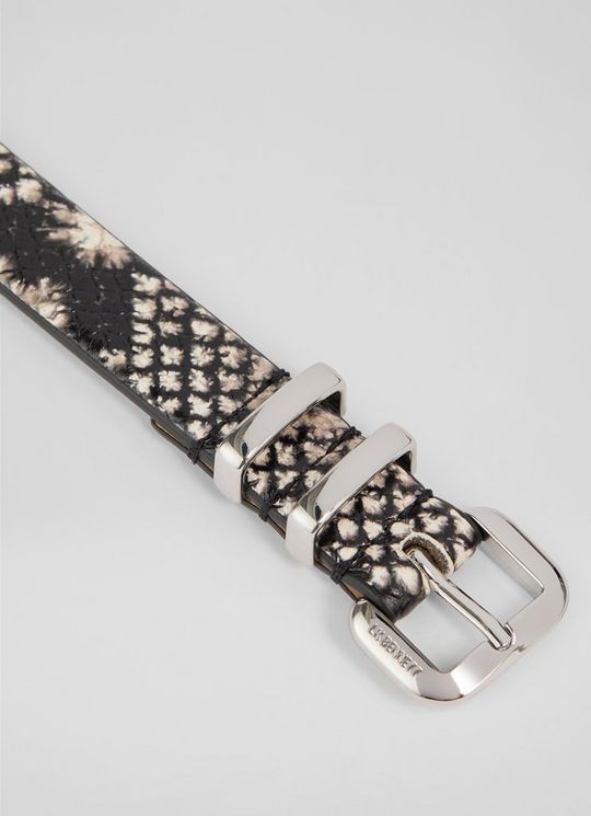 Jodie Snake Print Buckle Belt