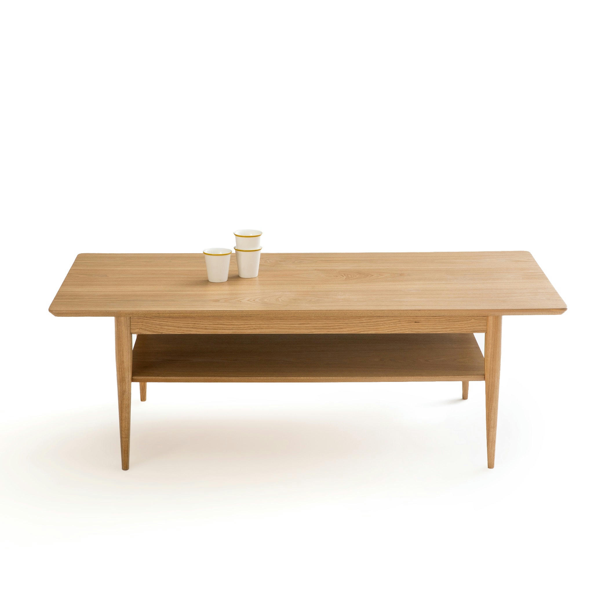 Table basse double plateau frêne, Lussan