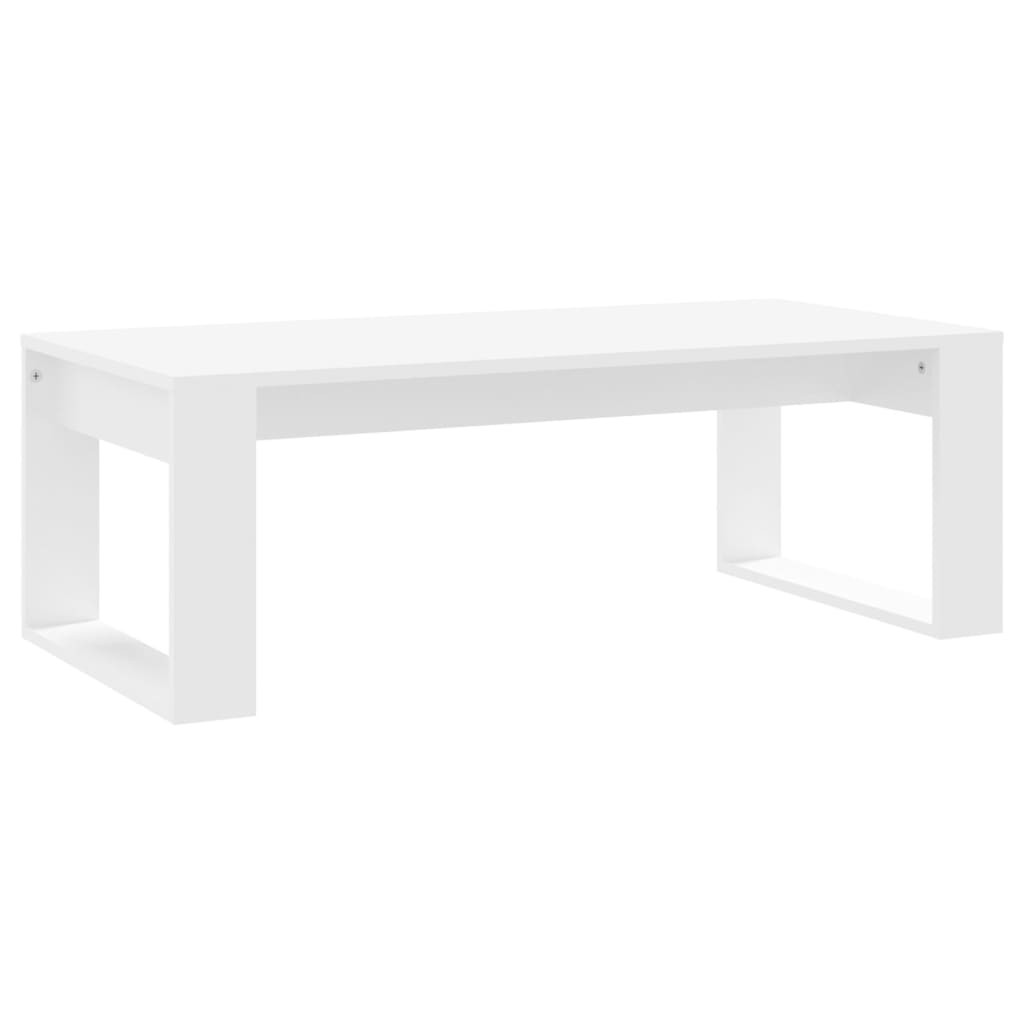 Stolik Kawowy Ława Stół Biały 102x50x35 Do Salonu Do Pokoju