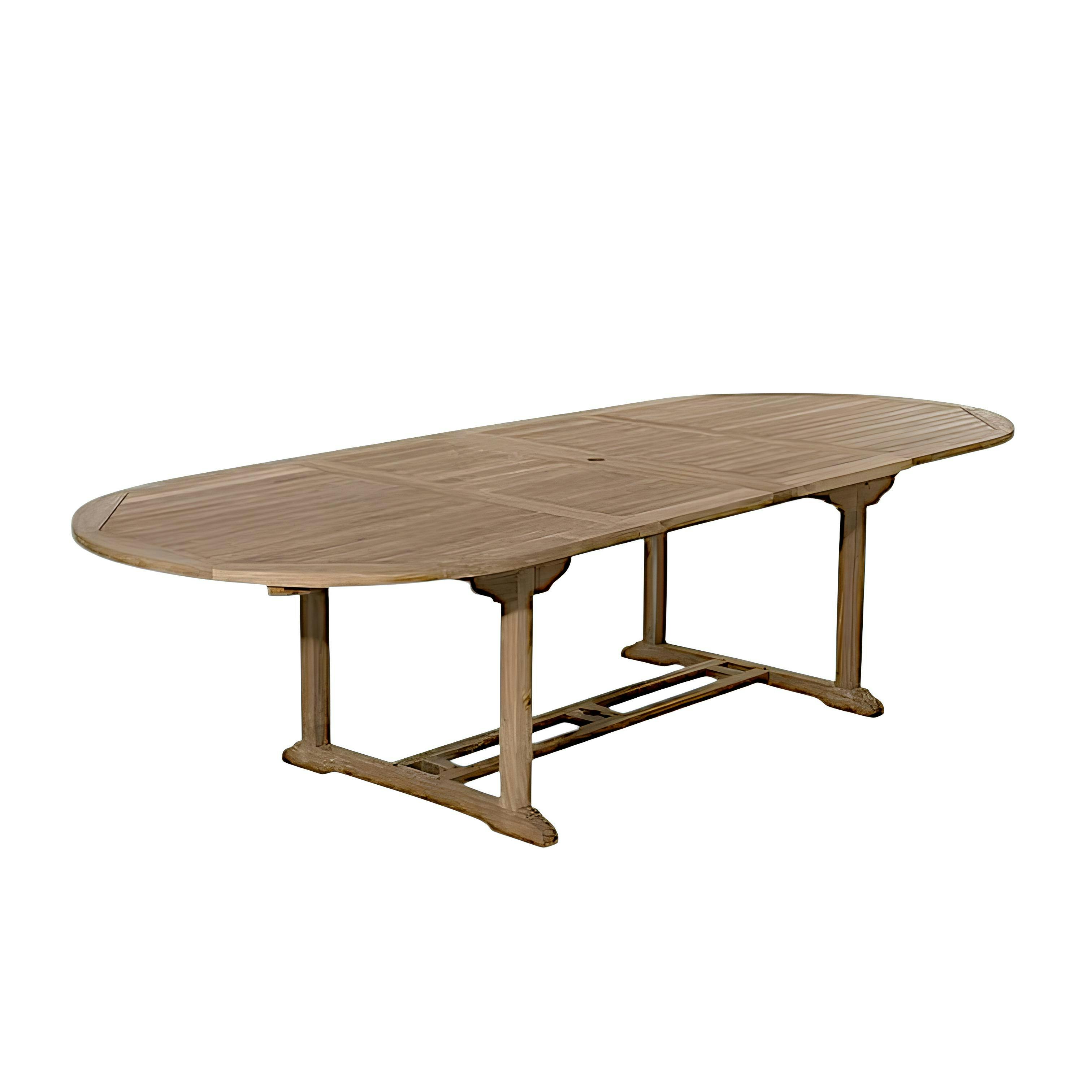 Table de jardin en Teck ovale extensible 200/300x120cm SUMMER