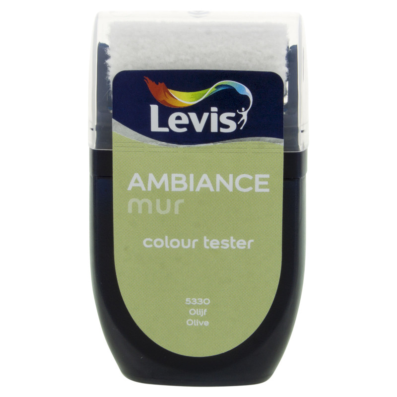 Testeur peinture pour murs Ambiance olive 0,03 L LEVIS