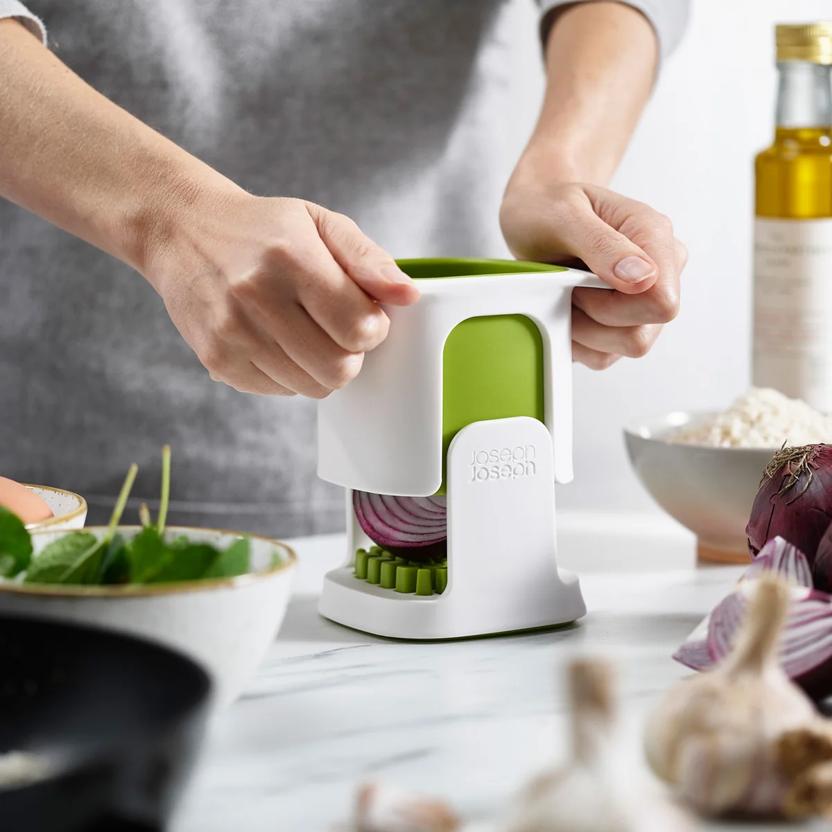 Joseph Joseph - ChopCup Gemüsehacker, weiß