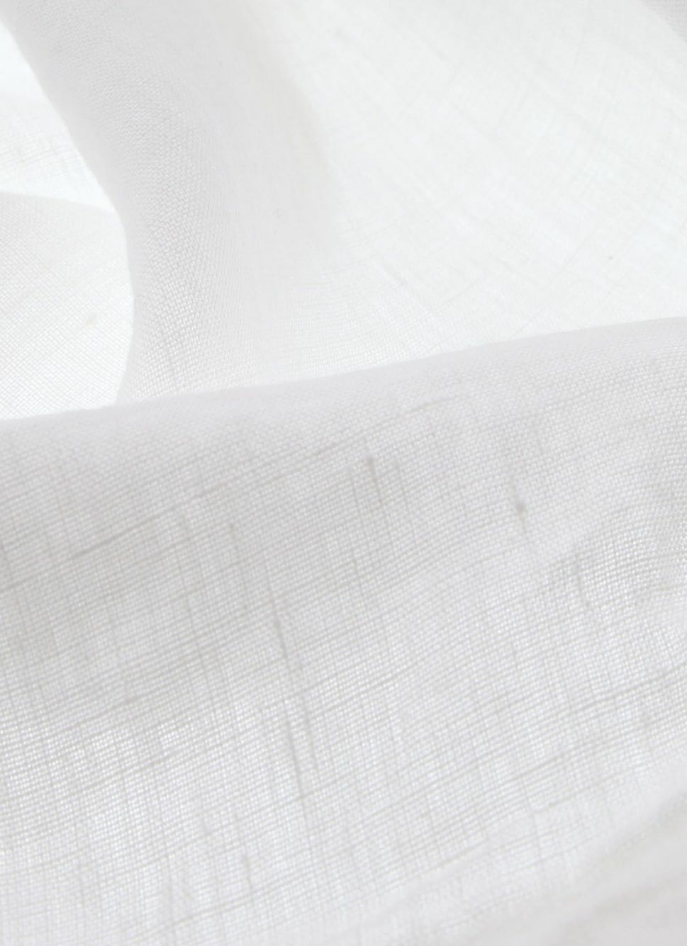 RIDEAU EN LIN LAVÉ UNI BLANC