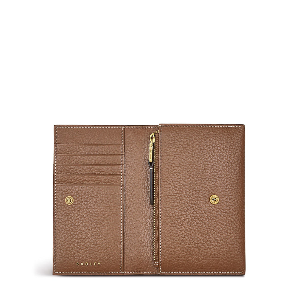 OAK STREET MEDIUM FLAPOVER PURSE SADDLE