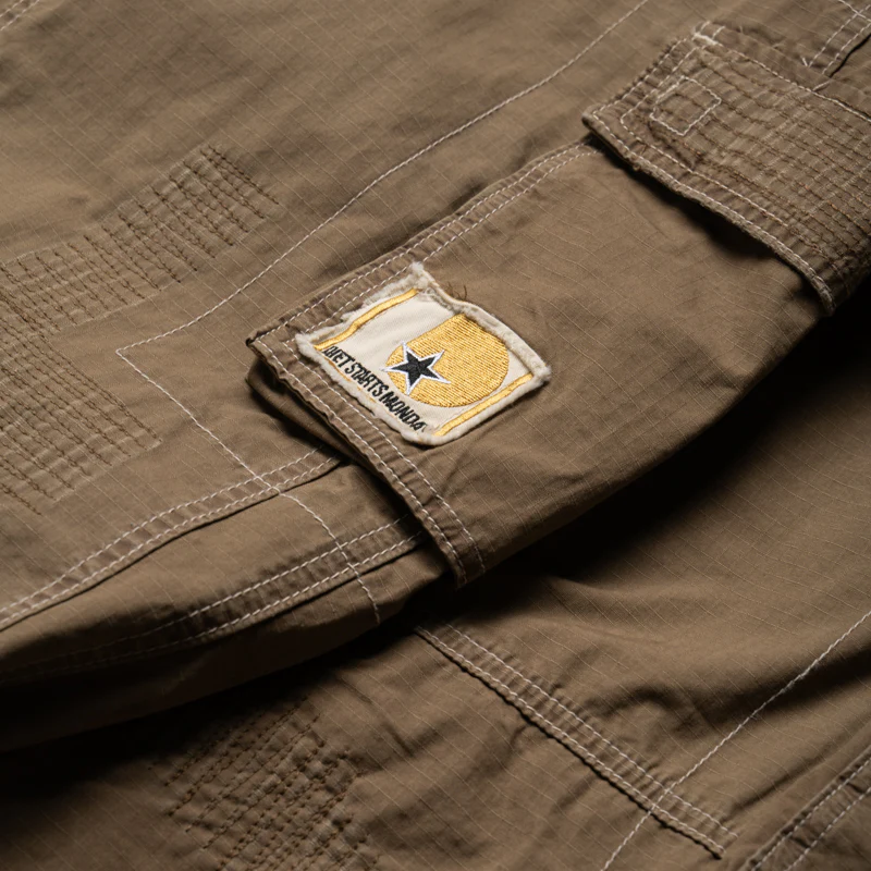 Diet Starts Monday Repair Cargo Pants - Tan