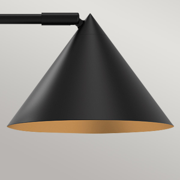 Lampa stołowa minimalistyczna matowy czarny REMYCK 1xE27x60WAlora Mood