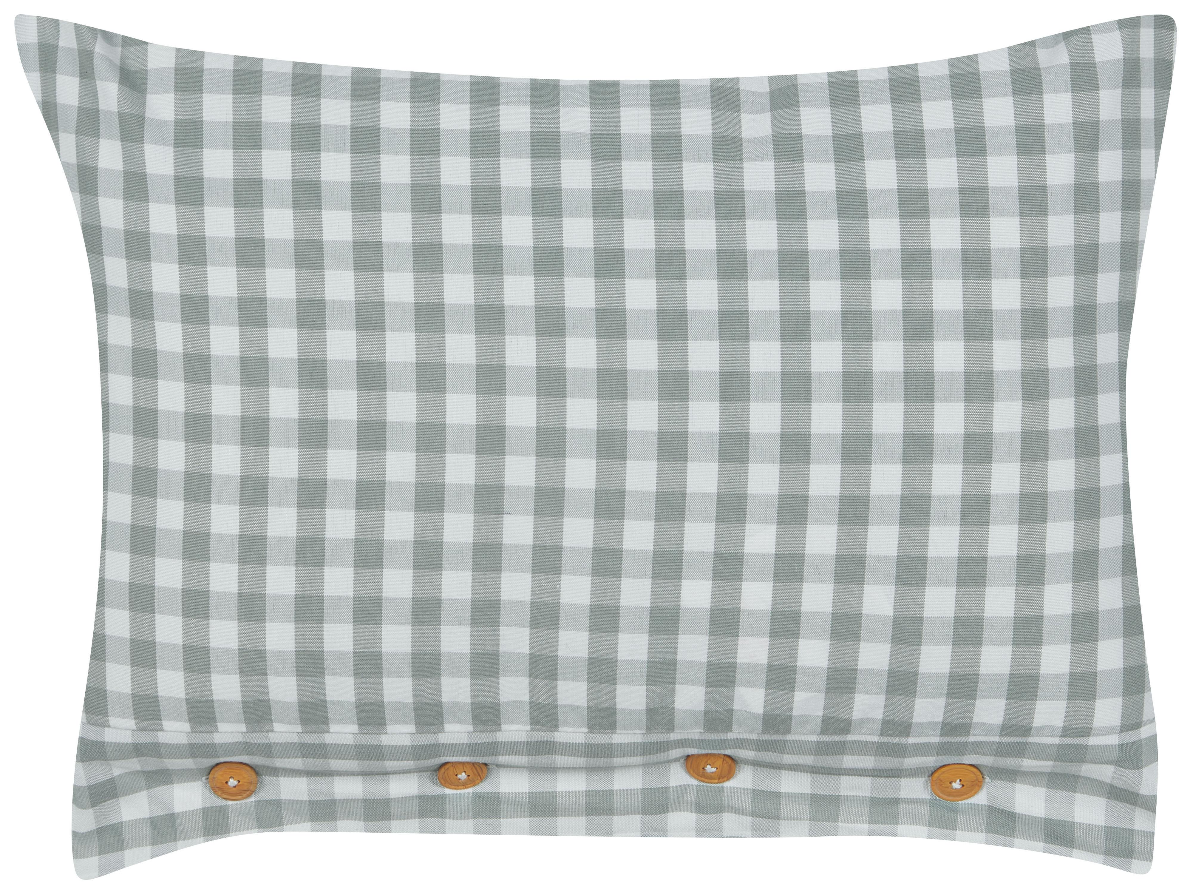 Throw Cushion TALYA 40 x 60 cm Mint Green Checked