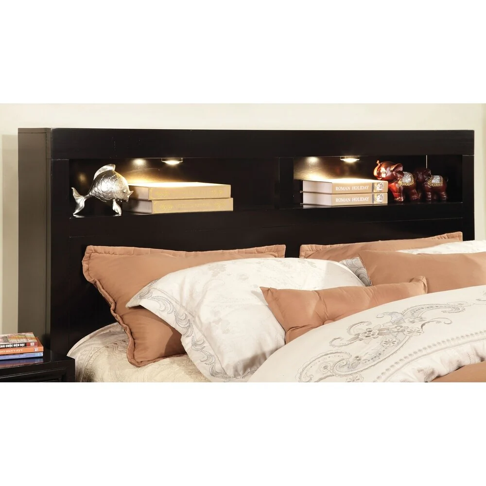 William's Home Furnishing Gerico I Queen Bed, Espresso Finish