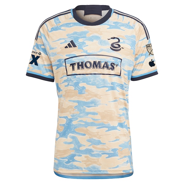 Daniel Gazdag Philadelphia Union adidas 2024 Authentic Secondary Player Jersey - Tan