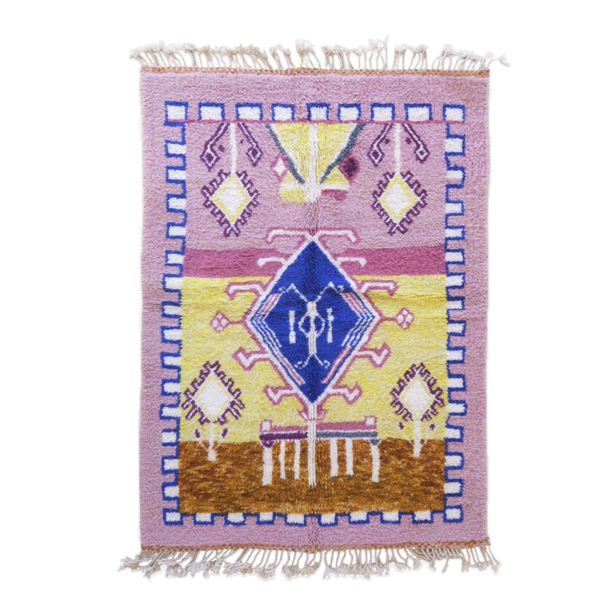 AFK Living vloerkleed Berber - handgemaakt - Wol - 150 x 216 cm