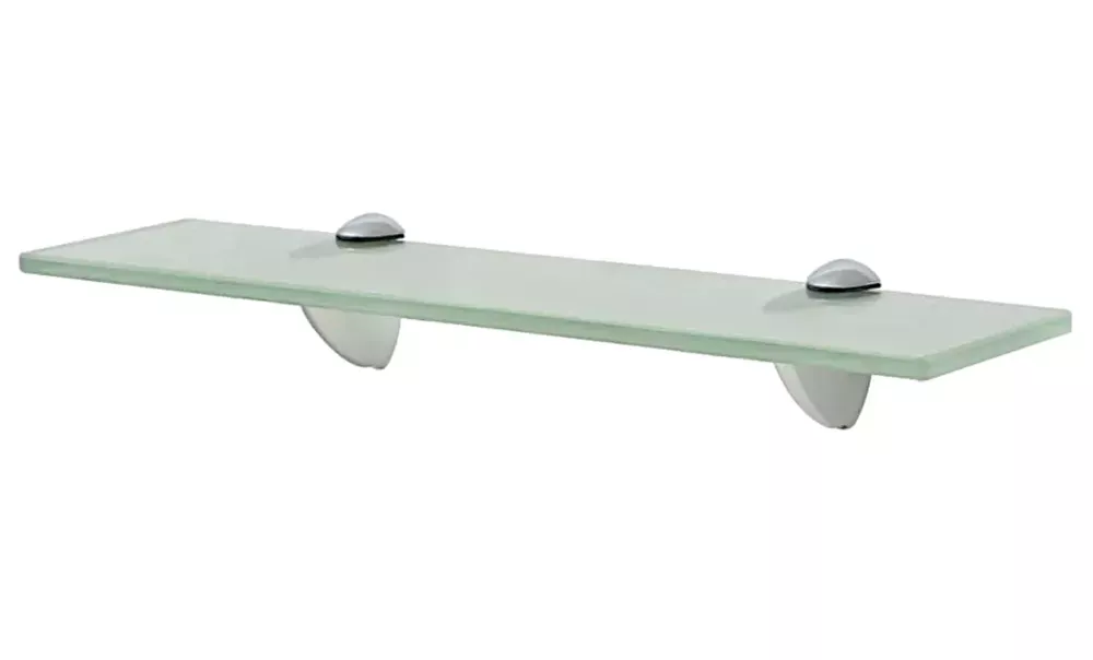 Mleczna wąska półka szklana 40x10 - Vereon