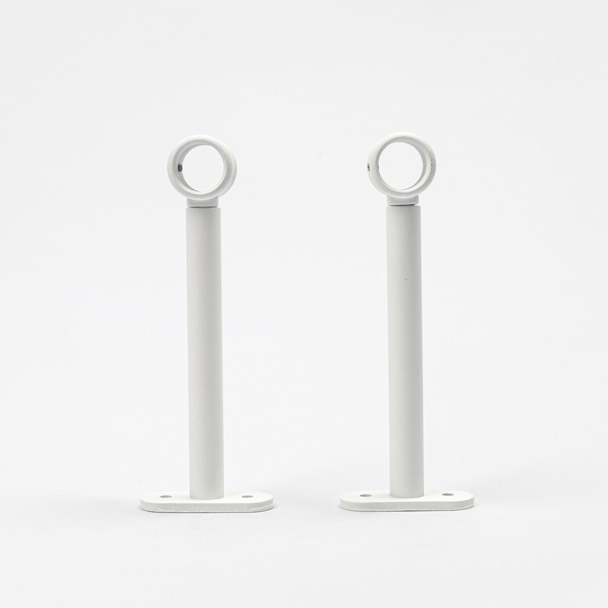 Conjunto 2 suportes branco mate 150mm