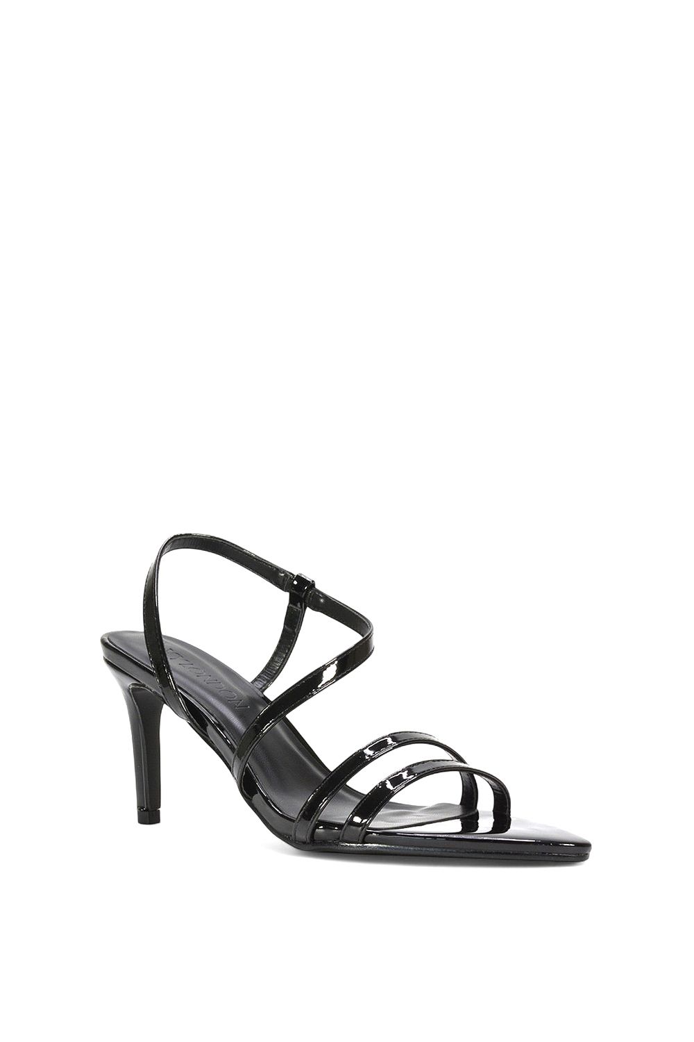 XY London Theodora' Strappy Stiletto Heel Sandals With Pointed Toe