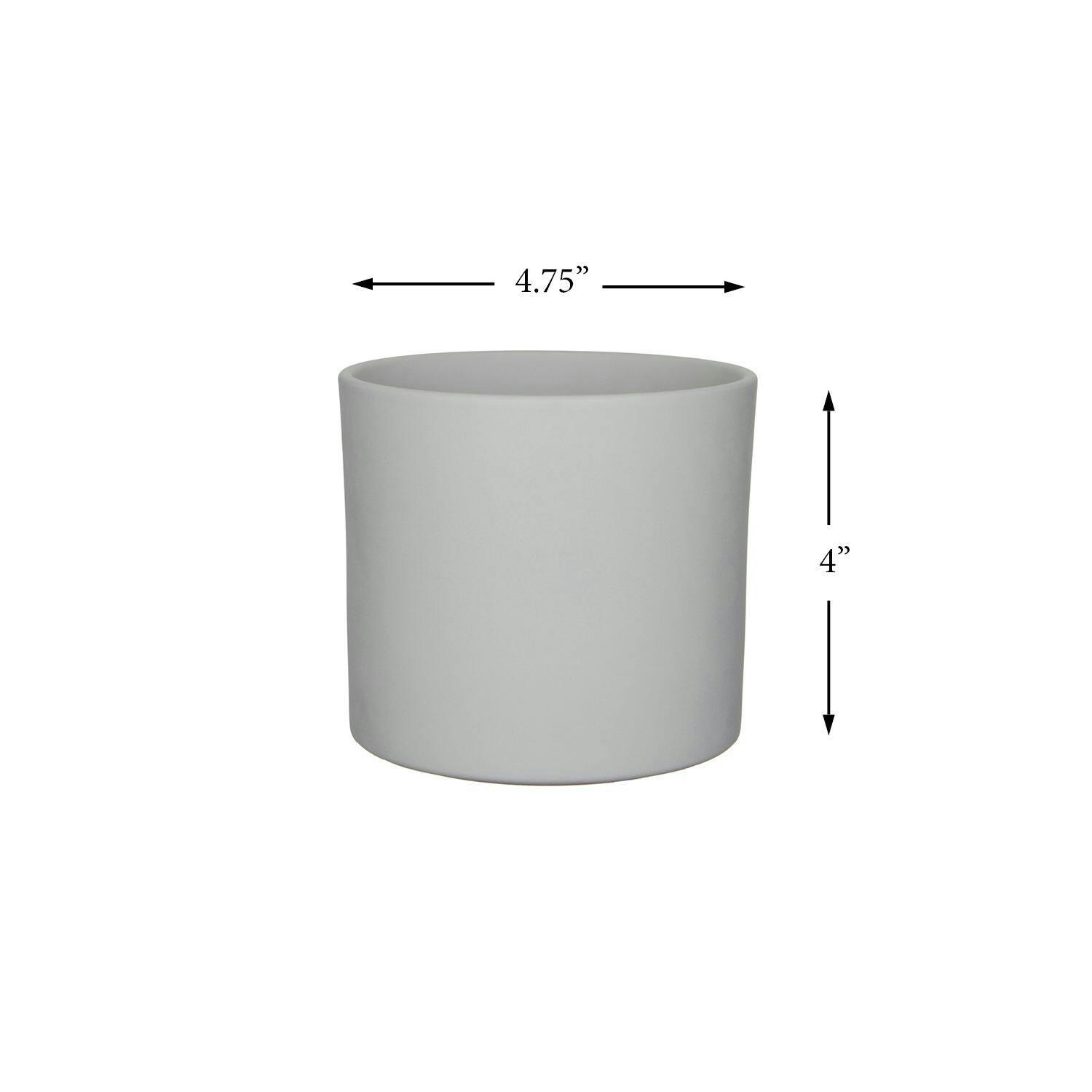CANVAS Miro Indoor Ceramic Round Planter, 4-in, Assorted Colours