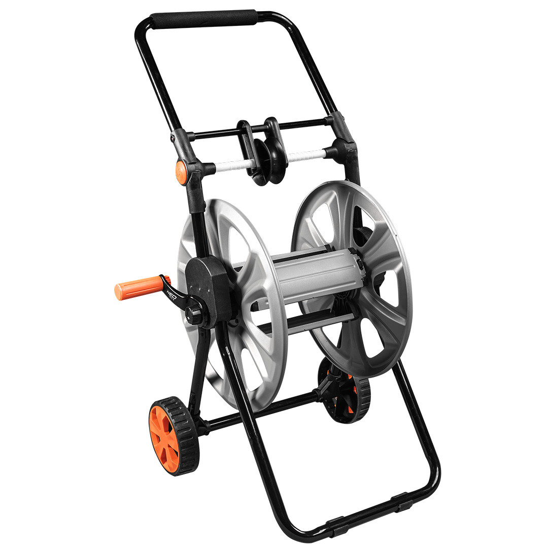 Wózek na wąż ogrodowy metalowy do 60m 1/2" NEO 15-792