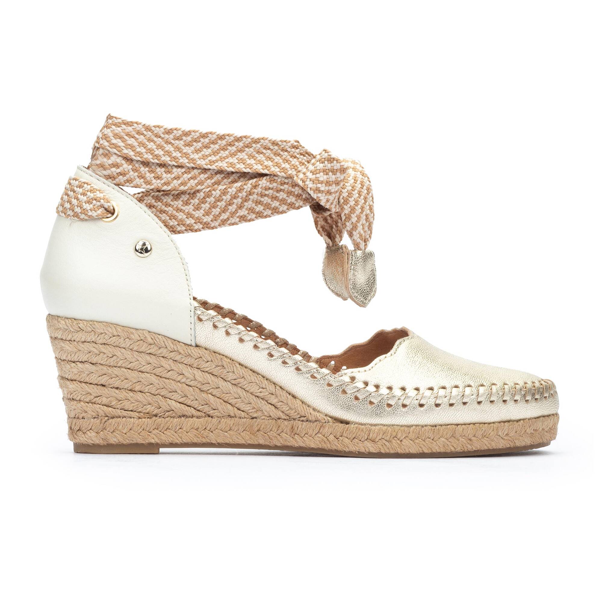 VILA - Sandalias con cintas y cuña para mujer