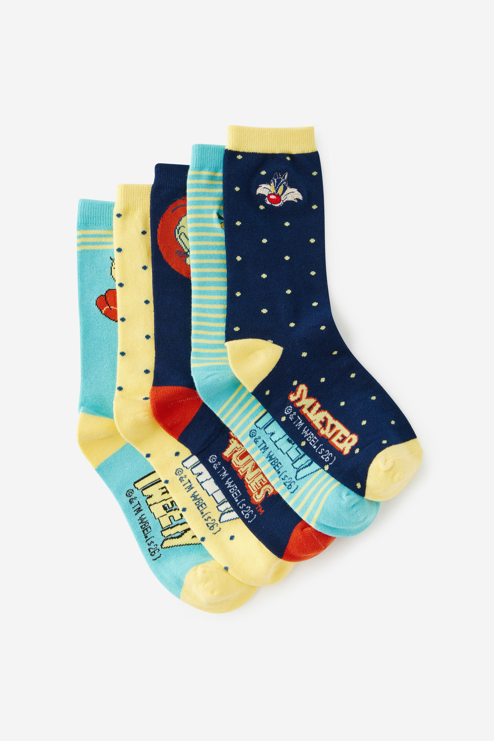 Looney Tunes 5pk Socks