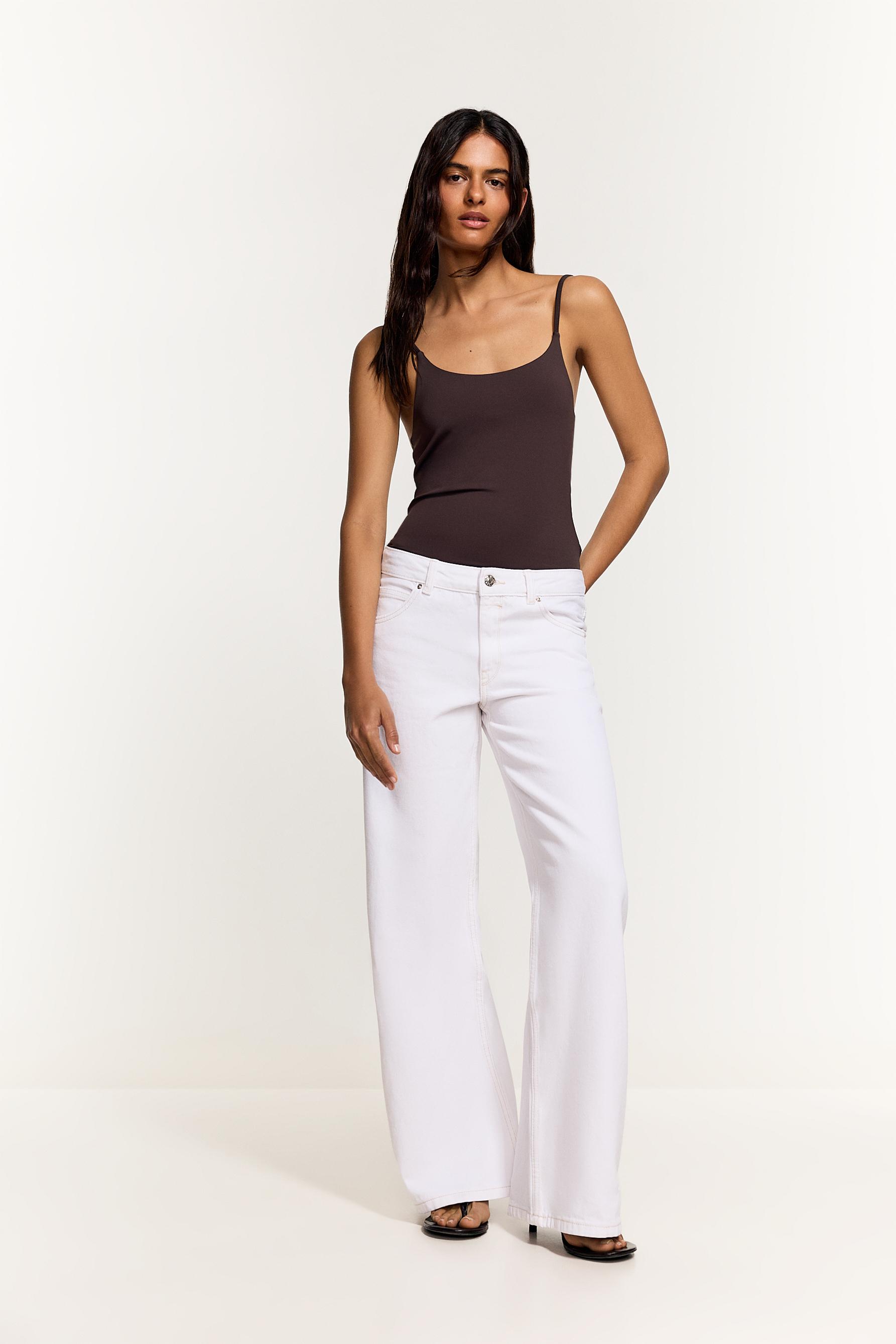 Jeans wide leg low waist