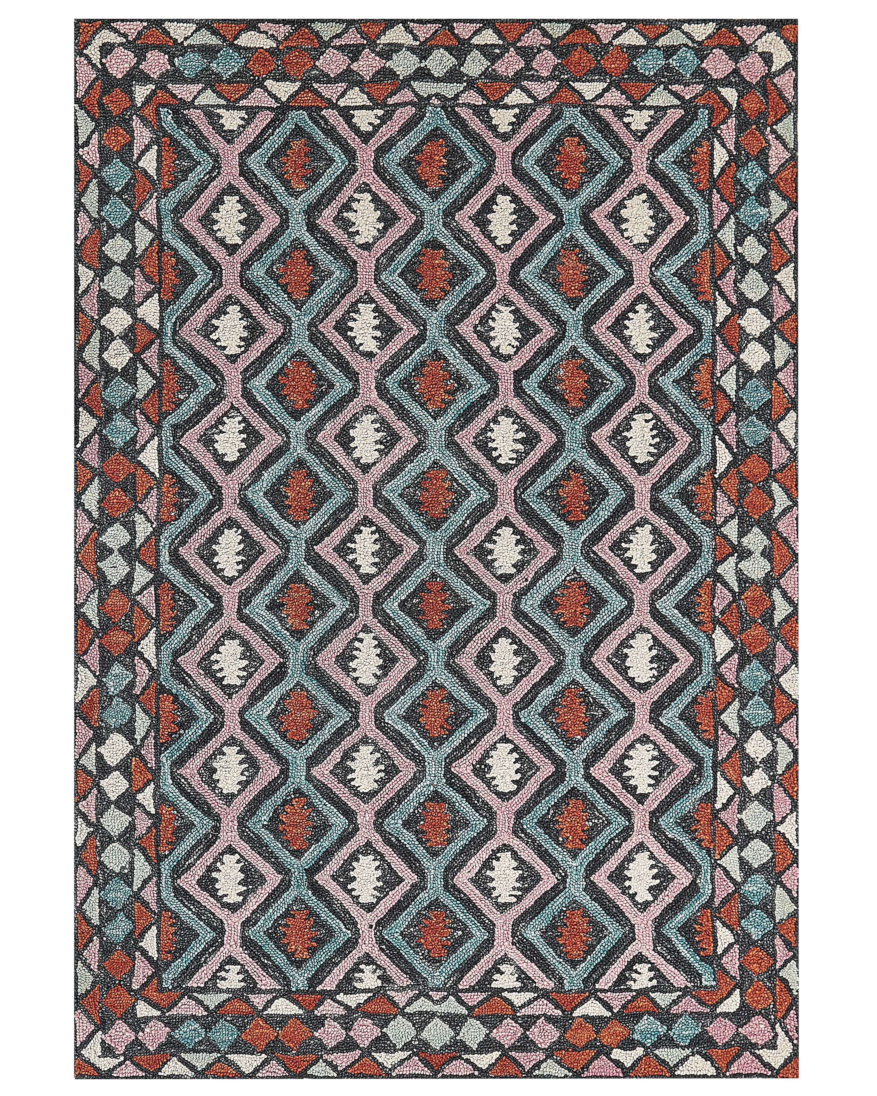 Rug HAYMANA Multicolour 140 x 200 cm Wool