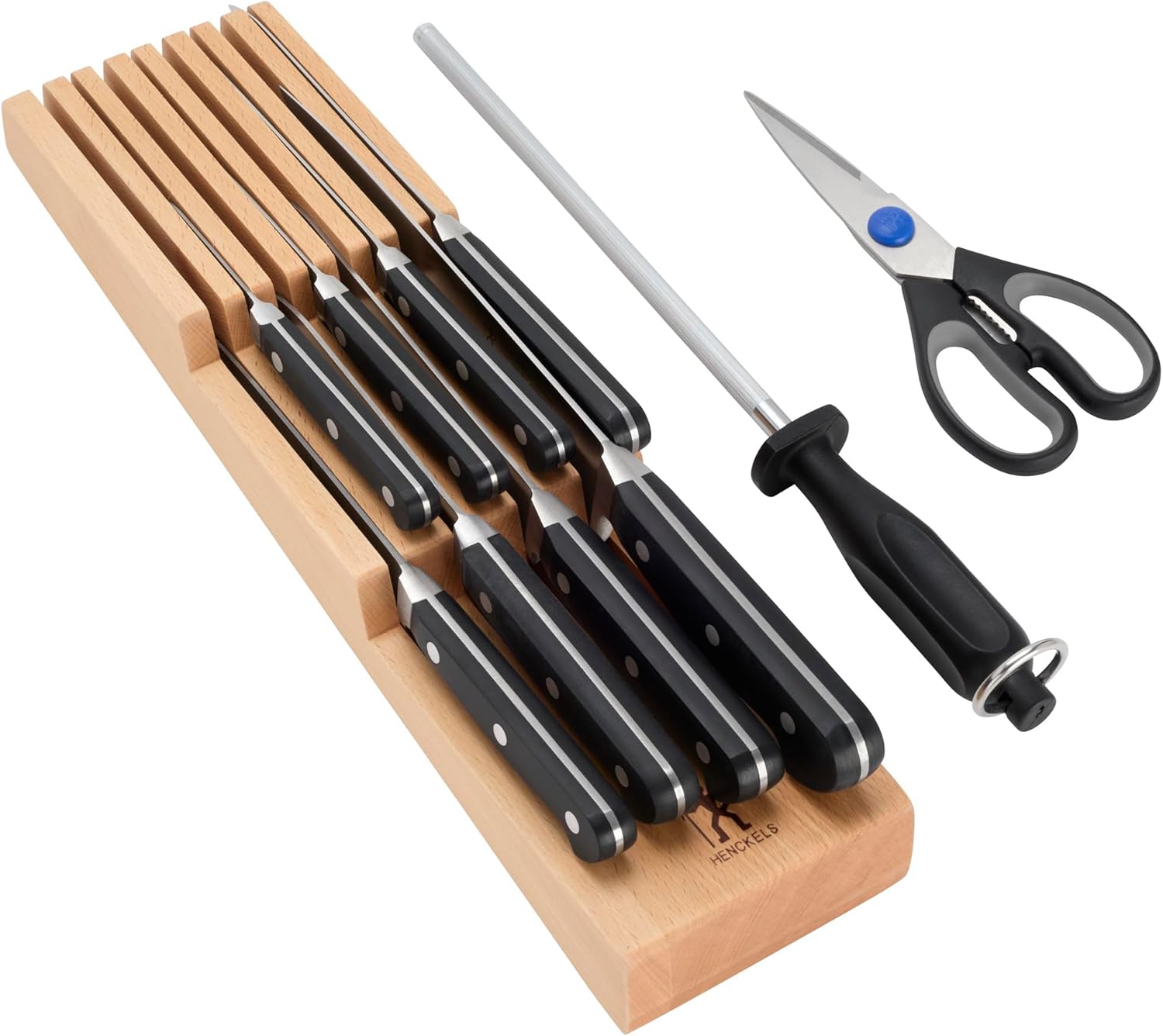 Henckels Classic 11-pc Knife Block Set with In-Drawer Knife Tray