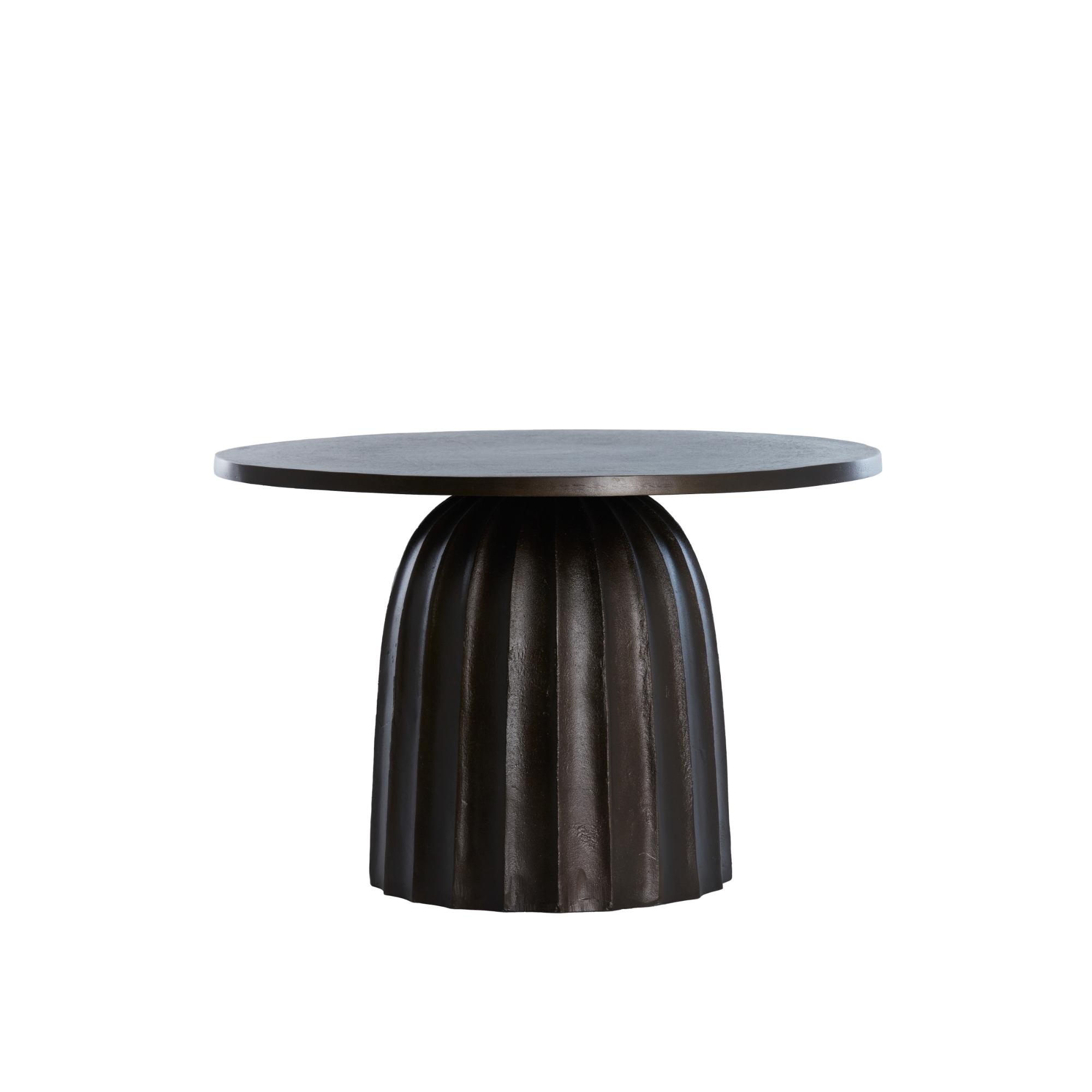 Light & Living bijzettafel Veglia - bruin - Ø60cm