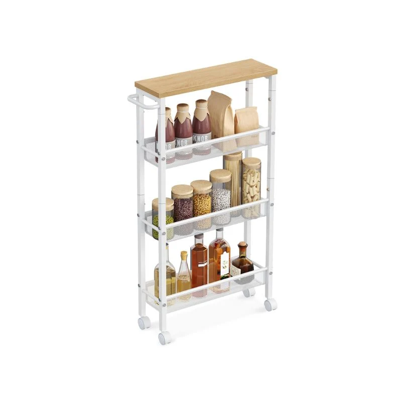Desserte mobile à 4 niveaux