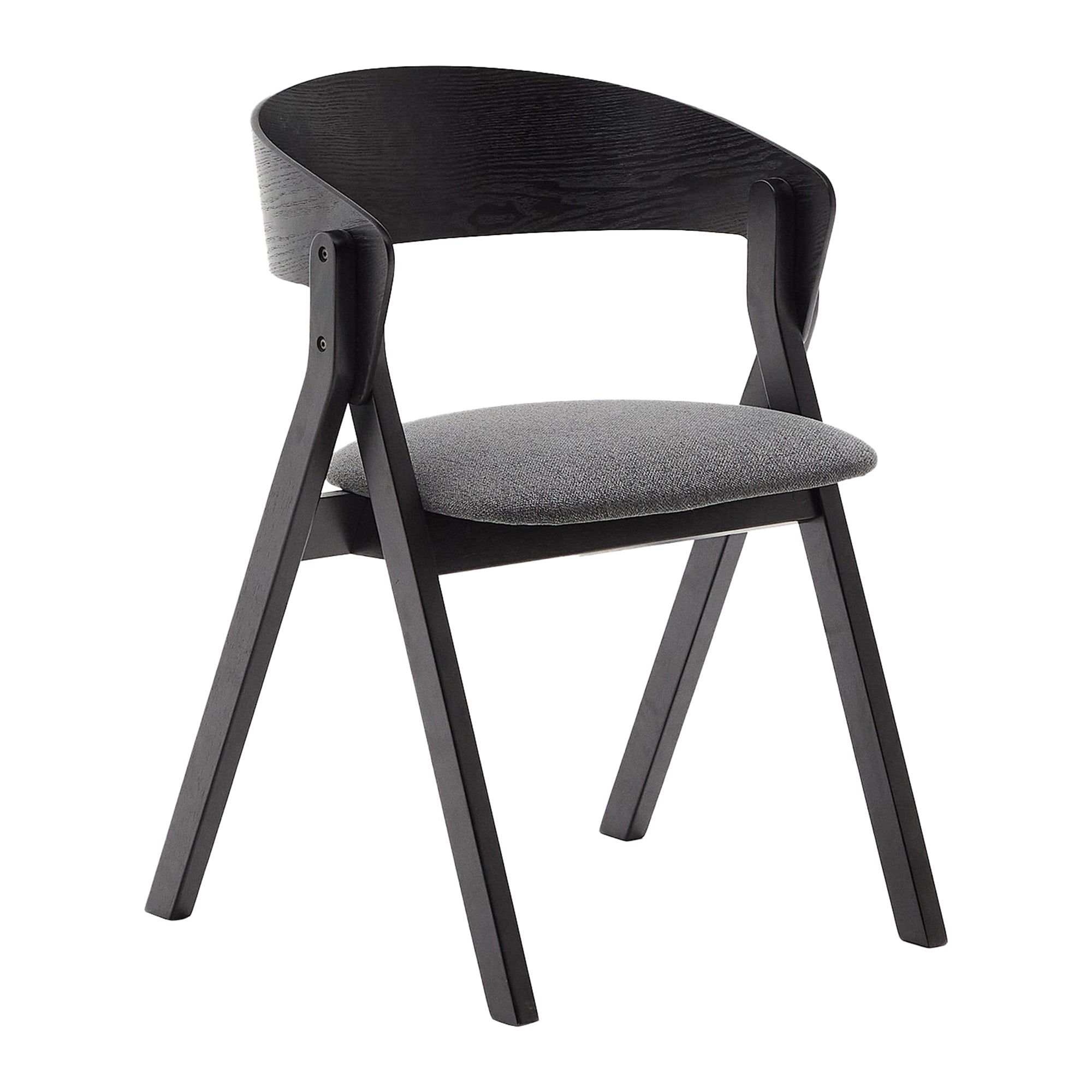 Kave Home Godia Eetkamerstoel - Zwart / Grijs