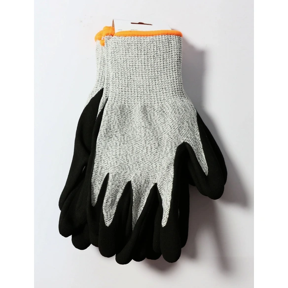 Schnittschutzhandschuhe, grau/schwarz/weiß, 3 Paar