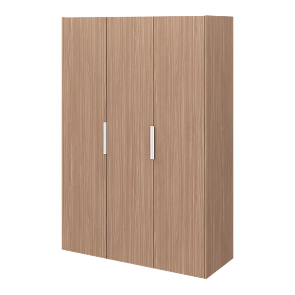 Armoire penderie 3 portes battantes effet chêne GoodHome Atomia H. 225 x L. 150 x P. 58 cm