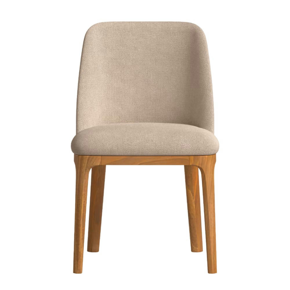 ALANA - Chaise fabriqué à la main en couleur brun clair