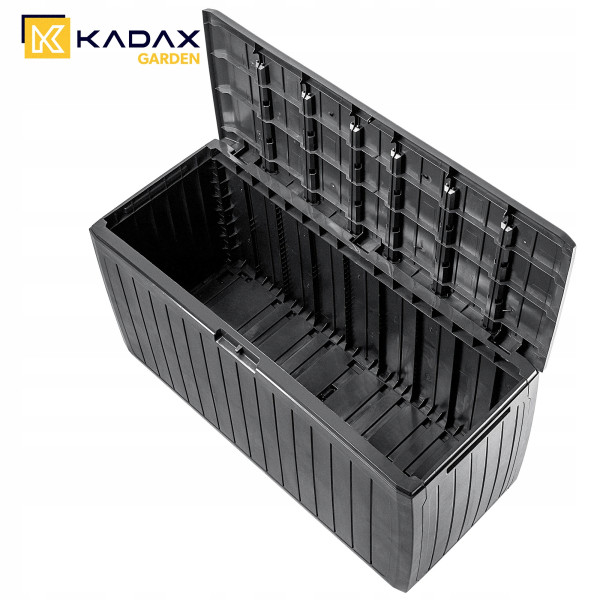 Kadax Skrzynia Ogrodowa Taras Balkon 290L Antracyt