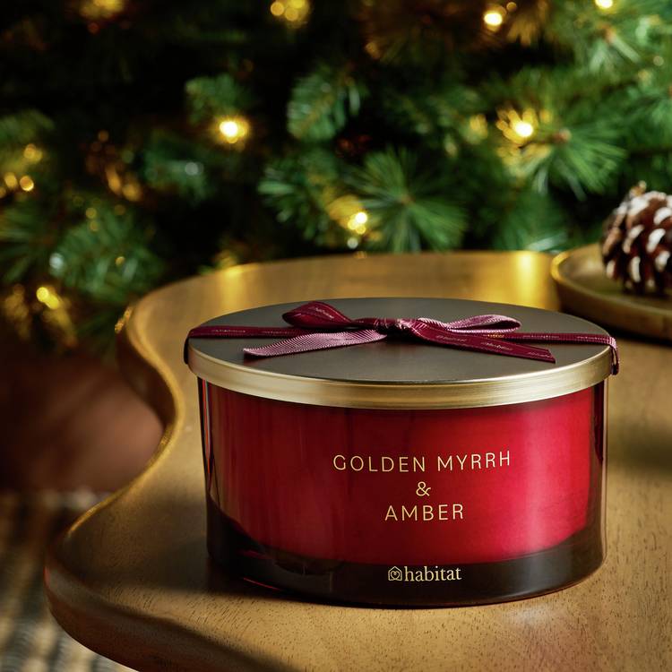 Habitat Multiwick Candle - Golden Myrrh & Amber