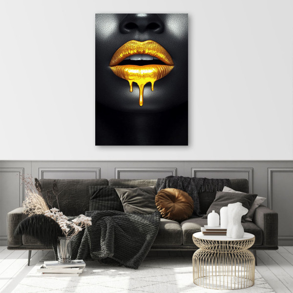 Feeby Obraz do salonu, Kobieta Złoto Glamour 40x60