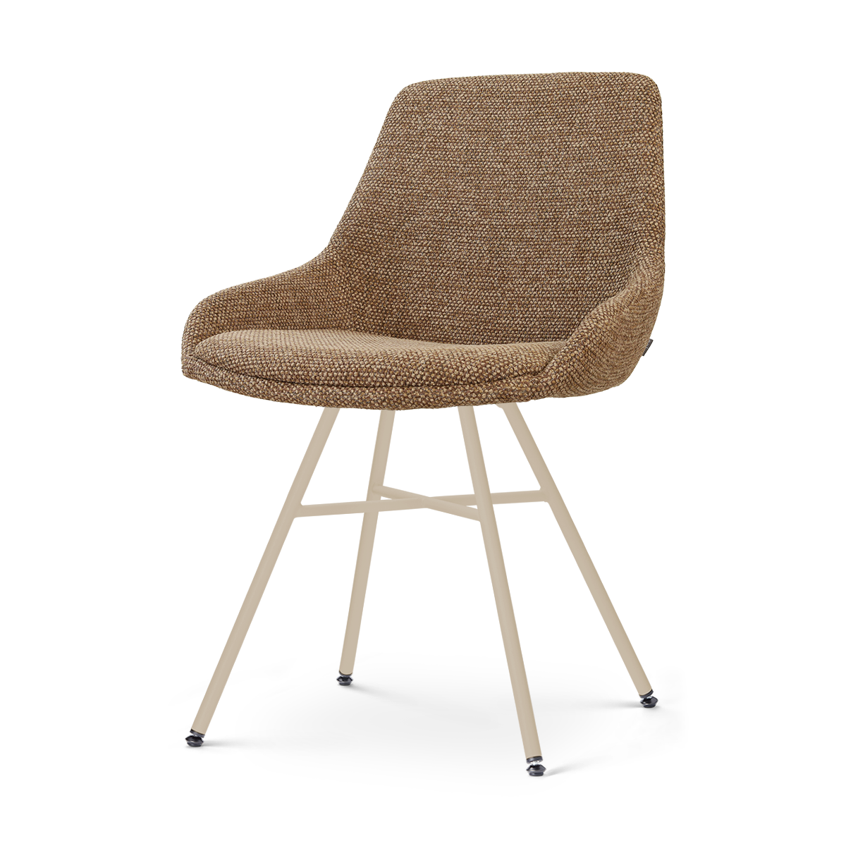 Nolon Noa-Isa eetkamerstoel bruin blend - beige onderstel