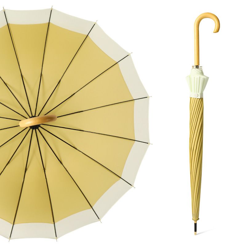 PEACH ACCESSORIES Two Tones Pastel Colour Umbrella