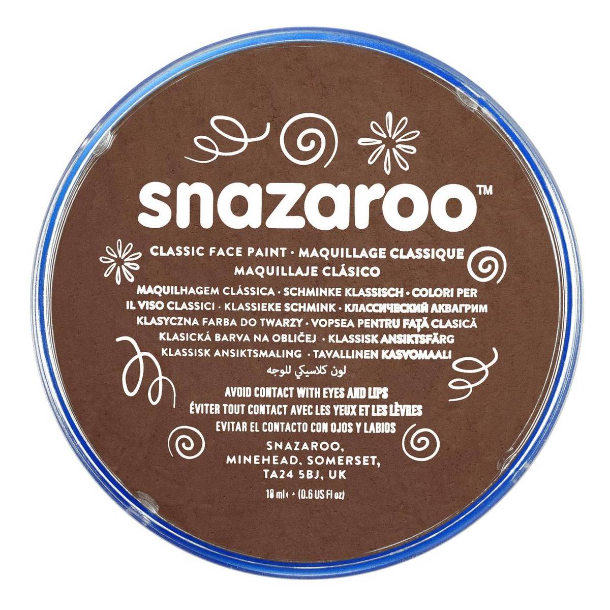 Snazaroo Light Brown Face Paint Compact 18ml